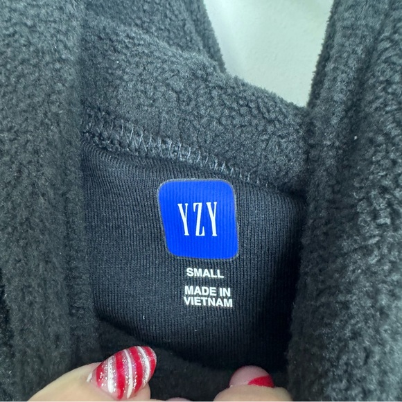 YEEZY X GAP X BALENCIAGA | Black Padded Fleece Hoodie Men’s Size S OVERSIZED! - Picture 9 of 12